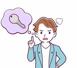 鍵をなくして困っている人