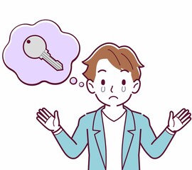 鍵をなくして困っている人