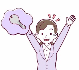 鍵をなくして困っている人