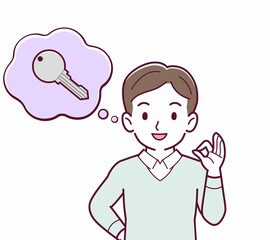 鍵をなくして困っている人