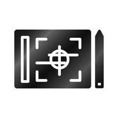 Graphic designer tablet icon