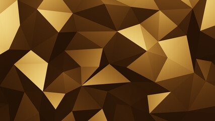 Abstract Triangle Background Bronze 3D Render