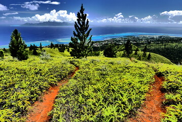 trail au dessus de tahiti et moorea