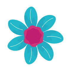 pink and green flower