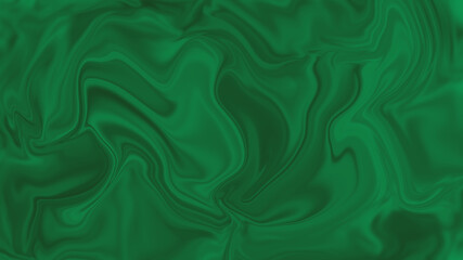 Bright liquid abstract background in green tones