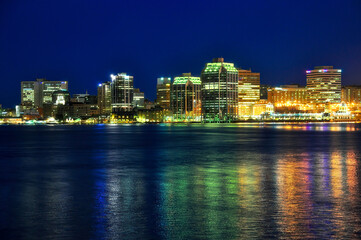 Fototapeta na wymiar Halifax, Nova Scotia at night.