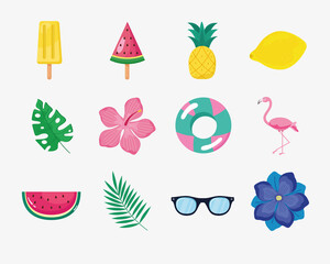 twelve summer icons