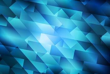 Light BLUE vector backdrop with rhombus.