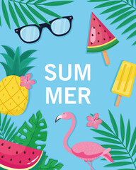 summer lettering poster