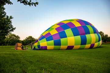 Hot Air Balloon Before Flight Profile