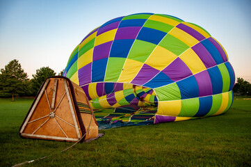 Hot Air Balloon Before Flight 