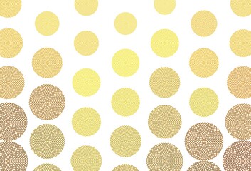 Fototapeta premium Light Yellow vector template with circles.