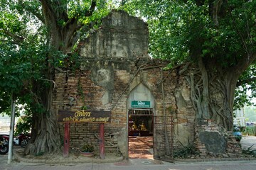 Old pagoda in thailand temple