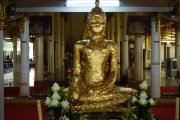 old buddha in thailand temple