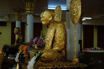 old buddha in thailand temple