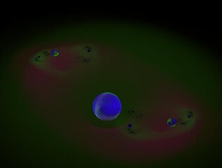 Imaginatory fractal background generated Image