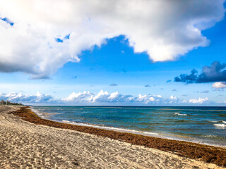 Storm on the beach in Florida