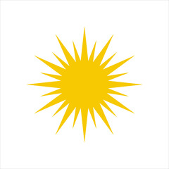 sun icon design vector template