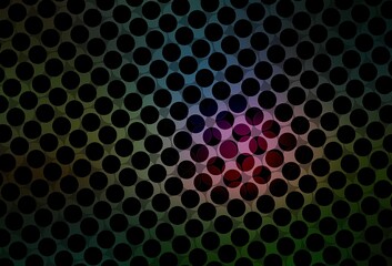 Dark Multicolor vector background with spots.