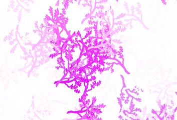 Light Purple vector elegant template with sakura.