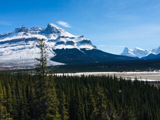 Spectacular view of the Icefield Parkway 