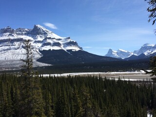 Spectacular view of the Icefield Parkway 