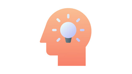 imagination idea brilliant single isolated icon with smooth style