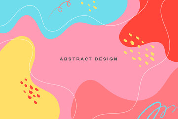 Banners with flowing liquid shapes. Colorful geometric background. Fluid shapes composition. abstract modern graphic elements. Dynamical colored forms. Creative illustration for poster, web, cover, ad