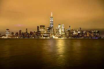 Obraz premium Manhattan Skyline at night