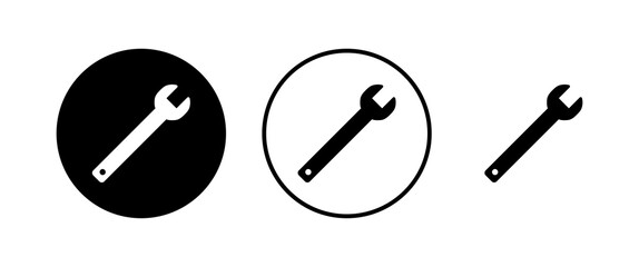 wrench icons set. Wrench vector icon. Spanner symbol