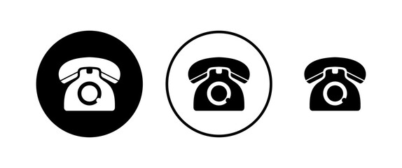 Telephone icons set. Phone icon vector. Call icon vector.