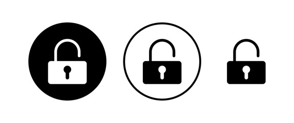 Lock icons set. Encryption icon. Security symbol. Secure. Private