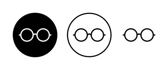 Obraz premium Glasses icons set vector. Stylish Eyeglasses. Glasses icon. Optical concept