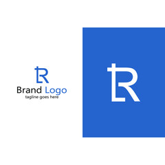 R letter abstract logo vector image