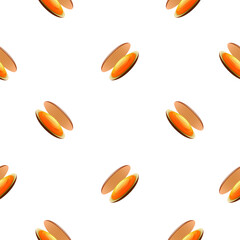 Seamless Pattern Abstract Elements Mussel Seafood Vector Design Style Background Illustration
