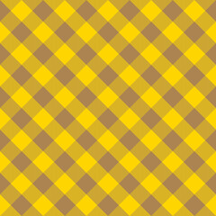 Yellow Scotland textile seamless pattern. Fabric texture check tartan plaid. Abstract geometric background for cloth, card, fabric. Monochrome repeating design. Modern squared ornament