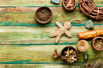 Magic voodoo doll for ritual