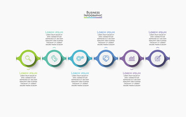 Business data visualization. timeline infographic icons designed for abstract background template milestone element modern diagram process technology digital marketing data presentation chart Vector