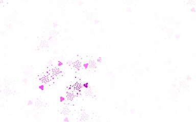 Naklejka premium Light Purple, Pink vector template with chaotic shapes.