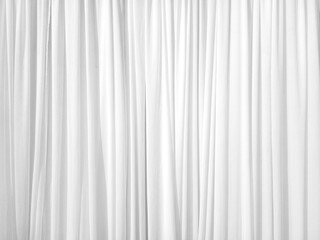 Soft white curtains are simple yet elegant for graphic design or wallpaper