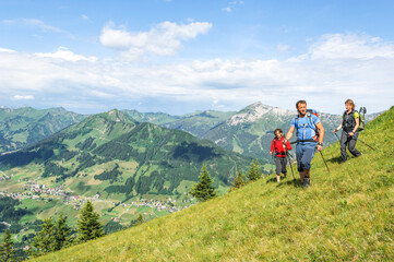 Obraz premium Wandern im Kleinwalsertal