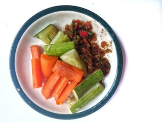 vegetables on a plate
