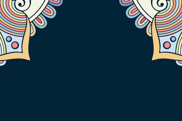 Vector ornamental background with mandala