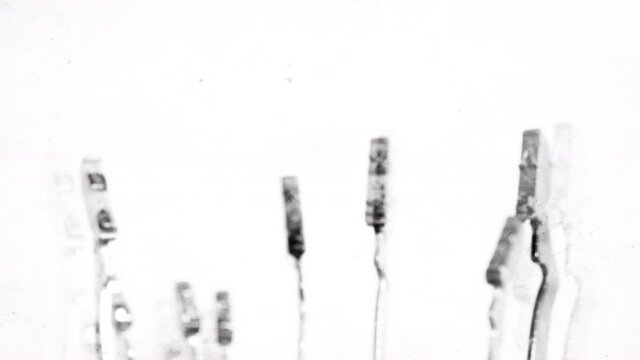 Dyslexia with vintage  typewriter hammers 