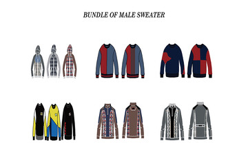 Creative Male Sweater Design by Commercial Use