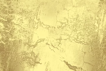 Foto op Plexiglas Verweerde muur Gouden abstracte decoratieve papier textuur achtergrond voor illustraties - Illustratie