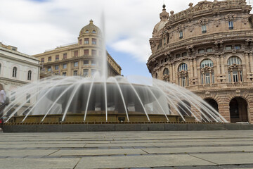 Genova Piazze de Ferraris, fontana - 428532530