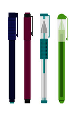 set of pens