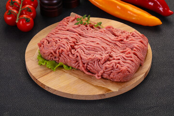 Raw turkey minced meat