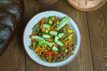 Easy Mexican Freekeh Pilaf